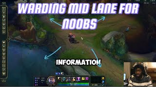 A VERY basic mid lane warding guide for NOOBS [upl. by Aubrie38]