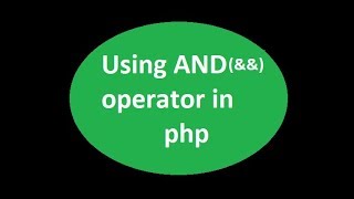 Logical operator in php [upl. by Gitlow]