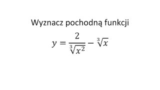 Pochodna funkcji jednej zmiennej cz16 Krysicki Włodarski przykład 655 [upl. by Euqina]