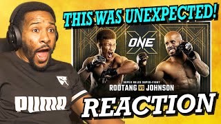 RODTANGS KRYPTONITE  RODTANG VS DEMETRIOUS JOHNSON  ONE CHAMPIONSHIP FULL FIGHT  REACTION [upl. by Brieta]