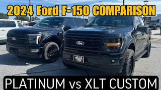 2024 Ford F150 Platinum vs F150 XLT CUSTOMWhich is the BEST Buy [upl. by Rotceh]