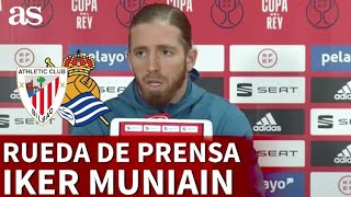 FINAL DE COPA  ATHLETIC  REAL SOCIEDAD  Rueda de prensa de MUNIAIN  AS [upl. by Sinnylg642]