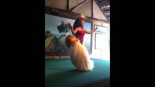 Beautiful Tahitian Girl Hula Dances [upl. by Sualokin]