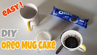 HOW TO MAKE OREO MUG CAKE without ovenmicrowave [upl. by Sucrad]