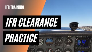 Practice with IFR Clearance and Departure  Long IFR Cross Country  6165d [upl. by Shimkus675]