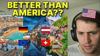 American reacts to What is the BEST country to live in Europe [upl. by Dubois295]