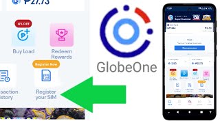 how to register sim card in globe one app new update  sim registration using GlobeOne app [upl. by Lot118]