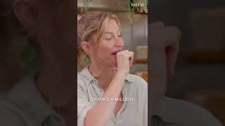 Gisele Bündchen Tries The Food She Cooked  Harper’s BAZAAR [upl. by Ylen]