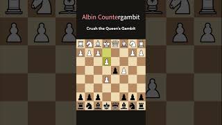 Beat Queens Gambit With Albin Counter Gambit  Aggressive Chess Opening for Black [upl. by Nylsirhc625]