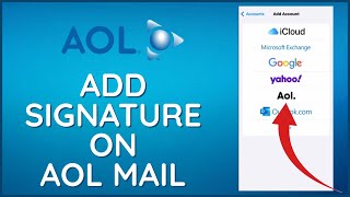 How to Add Signature on AOL Mail 2024 [upl. by Ahsir185]