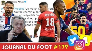 AULAS tacle DEPAY BEN ARFA écarté MBAPPÉMESSI  des chiffres fous [upl. by Kelbee]