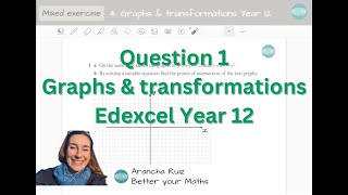 Mixed questions 4 Graphs and transformations Question 1 Year 12 Edexcel [upl. by Keldah]