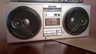 Sony CFS77 Vintage Boombox [upl. by Podvin]