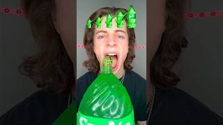 Small Big Gaint Sprite Jelly 🤤 mukbang shorts jelly asmr [upl. by Mathia]