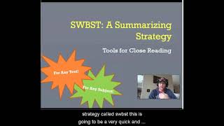 SWBST A Summarizing Strategy [upl. by Algie]