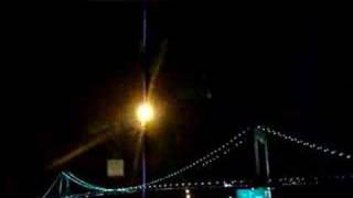 Driving under the Verrazano Narrows Bridge at night [upl. by Carena]