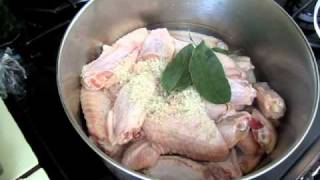 Cooking  Boil chicken wings before baking [upl. by Eihctir]