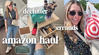 Amazon Haul Running Errands at Target Makeup Declutter  Organization  VLOG [upl. by Clifford]