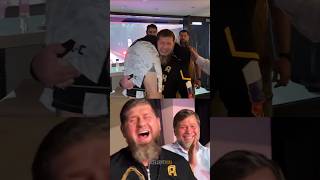 Khamzat Chimaev celebrating with Ramzan Kadyrov after UFC 308 [upl. by Yolane566]