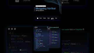 Shopping Navbar Underline hover codewithmuhilan css coding [upl. by Shewmaker]