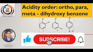 Acidity order of Catechol Resorcinol Quinol neetchemistry iitjamchemistry chemistryconcept [upl. by Anerul635]