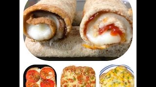 4 Cheesy Breakfast Recipes  Bread Party Snacks  Bread Snacks  Non Fried Snacks [upl. by Akyre190]