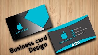 Visiting card design on pixellab Design you business card [upl. by Leiram301]