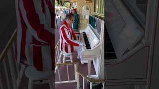 Grayson playing piano in Magic Kingdom disney shorts [upl. by Cirad609]