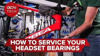 How To Service Your Road Bikes Headset  GCN Tech Monday Maintenance [upl. by Toulon]