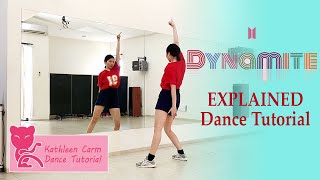 BTS  Dynamite Dance Tutorial  Explanation amp Mirrored [upl. by Senecal]