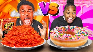 SWEET VS SPICY FOOD CHALLENGE [upl. by Secnarfyram]