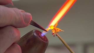 Flameworking  Making glass flowers [upl. by Nolyarg351]