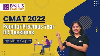 CMAT 2022  CMAT Popular Previous Year Reading Comprehension Questions  BYJUS Exam Prep [upl. by Morgen261]