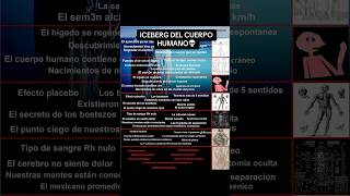 El ICEBERG del CUERPO HUMANO 👁️ explicado Shorts [upl. by Oigimer175]