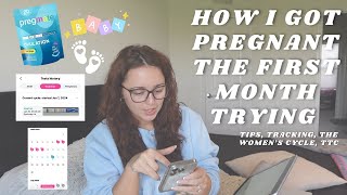 How I got pregnant the FIRST month trying  the womens cycle tracking ttc ovulation tips [upl. by Nnaycart185]