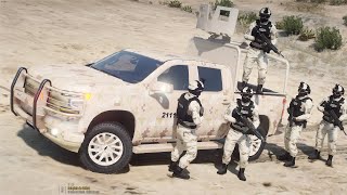 GTA 5 POLICIA  PERSECUCIÓN ÉPICA  EJÉRCITO DE MÉXICO  TheAxelGamer [upl. by Niran]