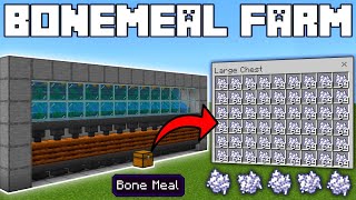 🦅 Minecraft Bedrock 121  EASY BONEMEAL FARM TUTORIAL [upl. by Fidelis]