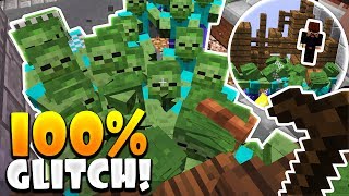 100 GLITCH SPOT IN MINECRAFT ZOMBIES [upl. by Lane]