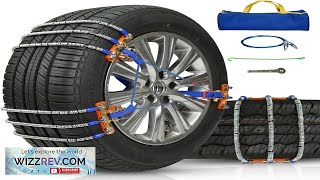 Portable Damping Cable Tire Chain AntiSkid Driving Stability Tire Traction Chain Easy Review [upl. by Cornia]