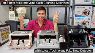 Top 3 Best Mix Note Value Cash Counting Machines with Fake Note Detectors in India 2025 Guide 💸✨ [upl. by Anallij]