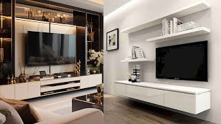 Top Modern Media Wall Designs for Living Room  TV Wall Decor Ideas [upl. by Berns]