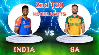 India vs SA  2nd T20 Highlights  Cricket Records [upl. by Oeflein]