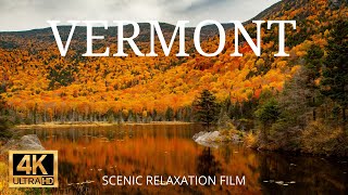 VERMONT 4K Scenic Relaxation Film  Flying Over Vermont  Cinematic Drone Movie [upl. by Most965]