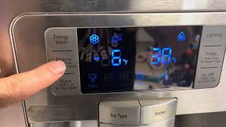 How to change the temperature of your fridge or freezer Samsung [upl. by Notsud94]