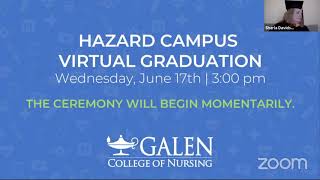 Hazard Campus  61720  Galen College of Nursing Virtual Graduation [upl. by Aynotal]