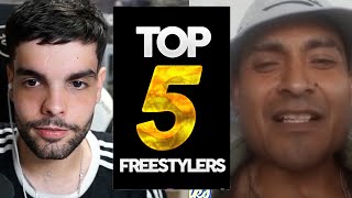 EL TOP 5 FREESTYLERS de JACK ADRENALINA ¿ACZINO ES EL GOAT [upl. by Asfah830]