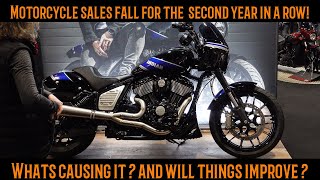 Its official The MCIA confirms MOTORCYCLE Sales have plummeted Whats going on [upl. by Nairbal604]