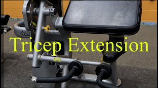 Hoist Machine  Tricep Extension [upl. by Anwahsar]