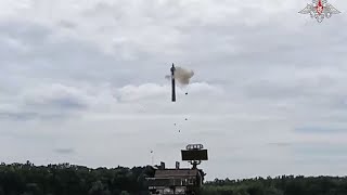 Ukraine launches over 100 drones into Russia triggering explosions and evacuations [upl. by Toback]