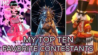 My Top Ten Favorite Contestants On The Masked Singer [upl. by Redep]